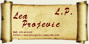 Lea Projević vizit kartica